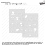 cozy cats coloring stencils
