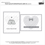 heart pouch dotted hearts add-on