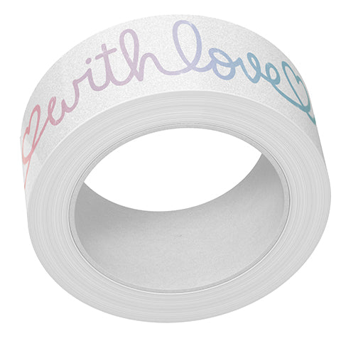 scripty saying shimmer washi tape