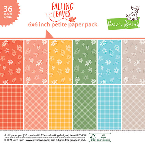 falling leaves petite paper pack