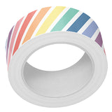 rainbow diagonal stripes washi tape