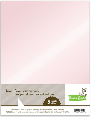 pink pastel pearlescent vellum pack