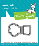 spring basket add-on: birthday lawn cuts