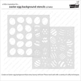 easter egg background stencils