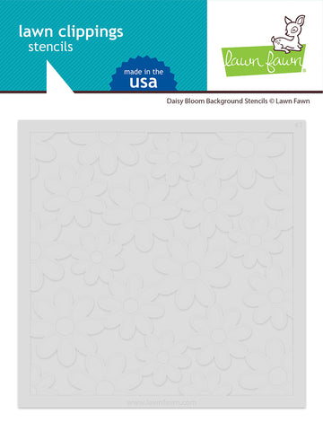 daisy bloom background stencils