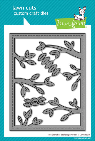 tree branches backdrop: portrait